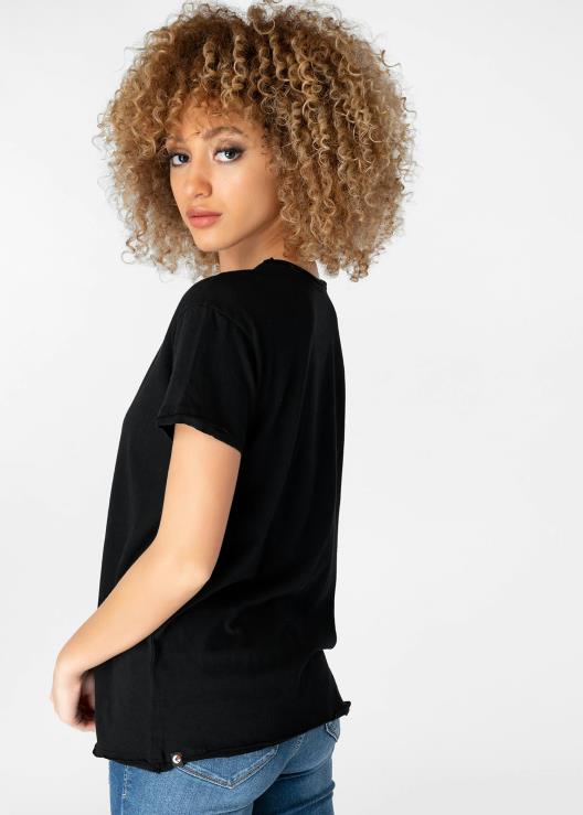 maglietta invecchiata - nera donne Ethika 6P2X01399 vestiario