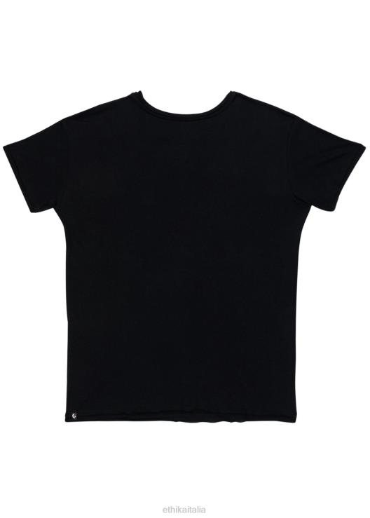 maglietta invecchiata - nera donne Ethika 6P2X01399 vestiario