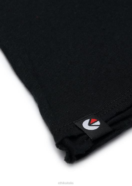 maglietta invecchiata - nera donne Ethika 6P2X01399 vestiario