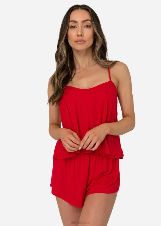 set canotta - rosso donne Ethika 6P2X01420 vestiario