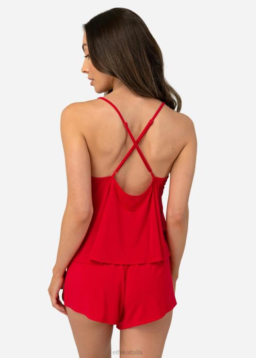 set canotta - rosso donne Ethika 6P2X01420 vestiario