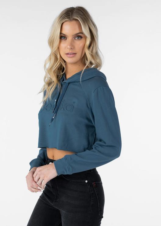 Felpa corta con cappuccio - lago donne Ethika 6P2X01426 vestiario