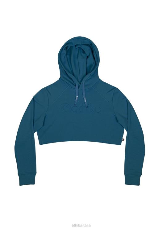 Felpa corta con cappuccio - lago donne Ethika 6P2X01426 vestiario