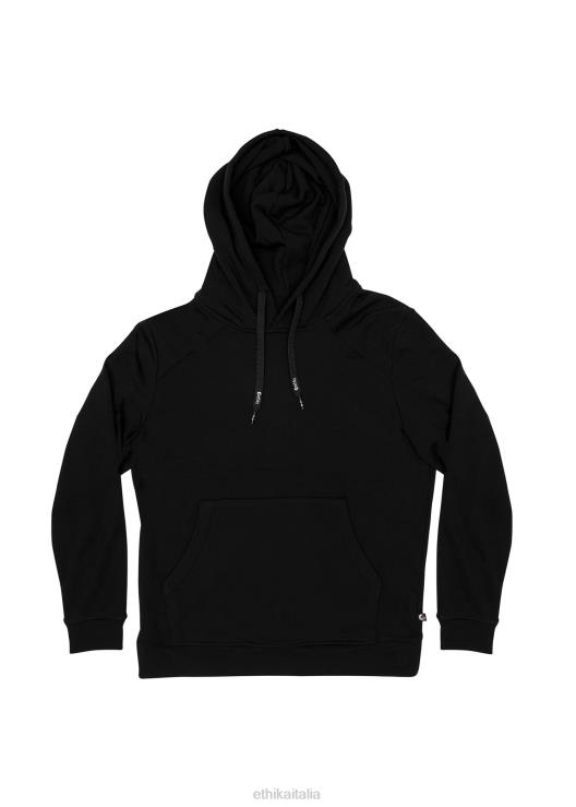 pullover con cappuccio premium - nero donne Ethika 6P2X01422 vestiario