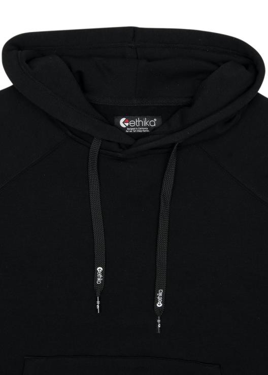 pullover con cappuccio premium - nero donne Ethika 6P2X01422 vestiario
