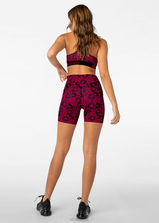 corto da motociclista floreale neon - petite donne Ethika 6P2X01508 vestiario