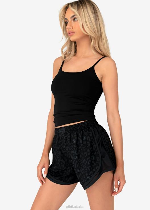 in esecuzione breve - leopardo nero donne Ethika 6P2X01497 vestiario