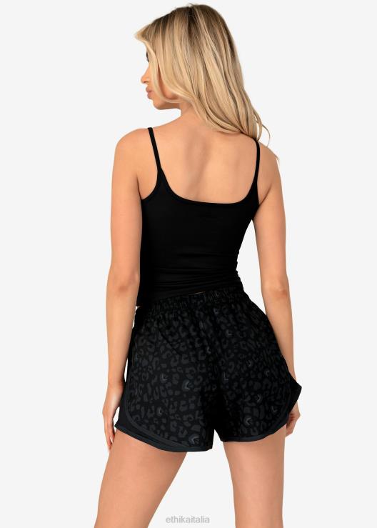 in esecuzione breve - leopardo nero donne Ethika 6P2X01497 vestiario
