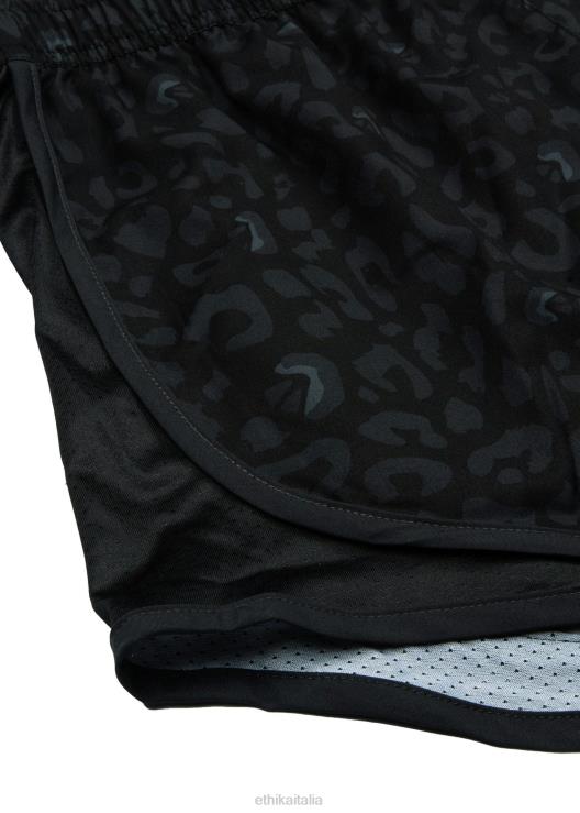 in esecuzione breve - leopardo nero donne Ethika 6P2X01497 vestiario