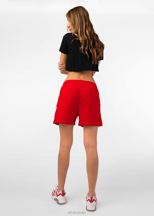 pantaloncini da ginnastica premium - rossi donne Ethika 6P2X01501 vestiario