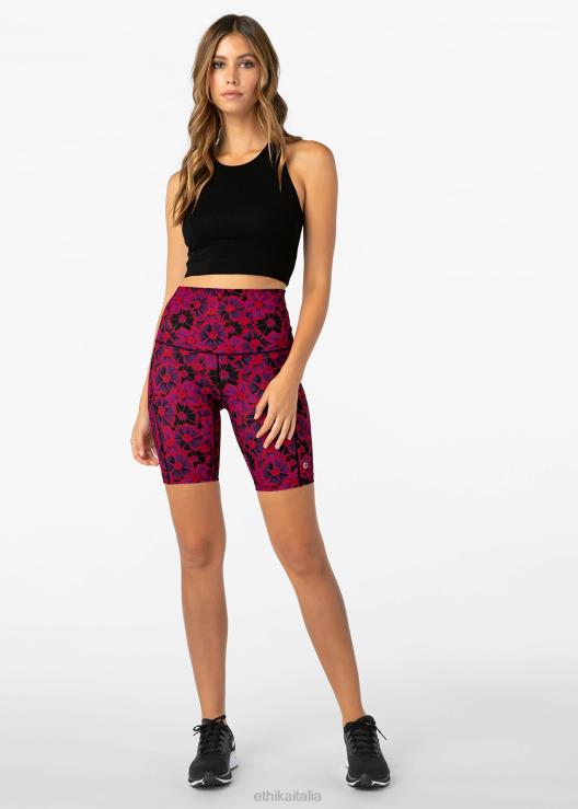 pantaloncini da motociclista - fiori fluo donne Ethika 6P2X01509 vestiario