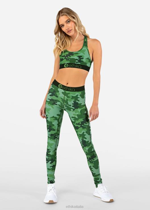 Prestazioni sottozero strette su tutta la lunghezza - mimetica forestale donne Ethika 6P2X01470 vestiario