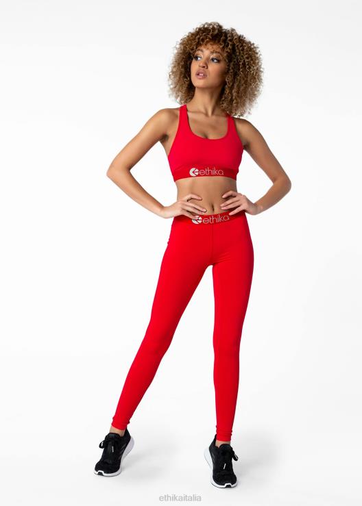 Prestazioni sottozero strette su tutta la lunghezza - rosso neon donne Ethika 6P2X01474 vestiario