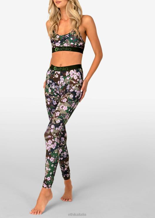 leggings fiori di pesco donne Ethika 6P2X01431 vestiario