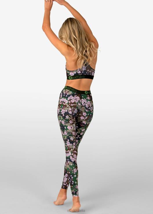 leggings fiori di pesco donne Ethika 6P2X01431 vestiario