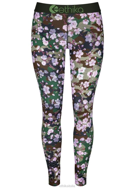 leggings fiori di pesco donne Ethika 6P2X01431 vestiario