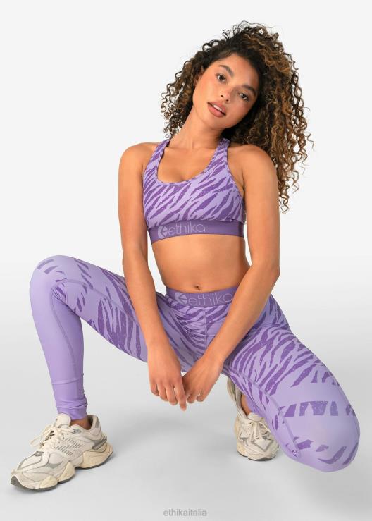 prestazioni sottozero strette su tutta la lunghezza - zebra viola donne Ethika 6P2X01465 vestiario