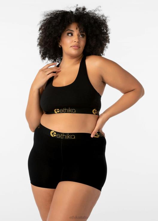 fiocco modal - lurex oro nero donne Ethika 6P2X0984 vestiario