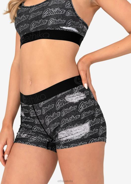 incisione laser con fiocco donne Ethika 6P2X0781 vestiario