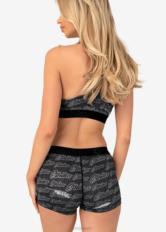 incisione laser con fiocco donne Ethika 6P2X0781 vestiario