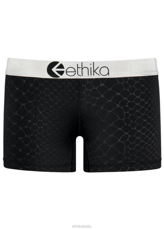 pitone goffrato in fiocco - nero donne Ethika 6P2X0948 vestiario