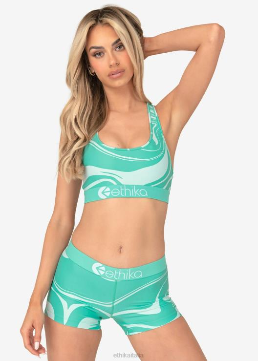 prestazioni sottozero di base: curvatura verde acqua donne Ethika 6P2X01058 vestiario