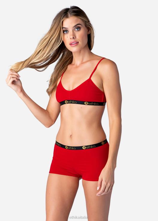 shorty in modal - rosso oro lurex donne Ethika 6P2X0964 vestiario