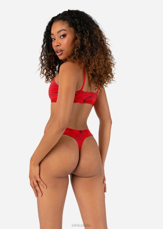 perizoma avvolgente in ciliegia donne Ethika 6P2X0845 vestiario