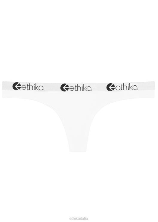 perizoma in modal - bianco tinta unita donne Ethika 6P2X0992 vestiario