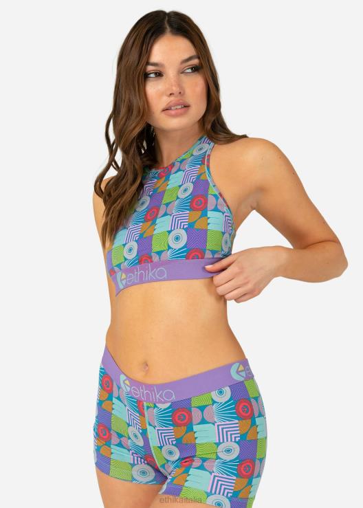 raccolta astratta del reggiseno a collo alto donne Ethika 6P2X01181 vestiario