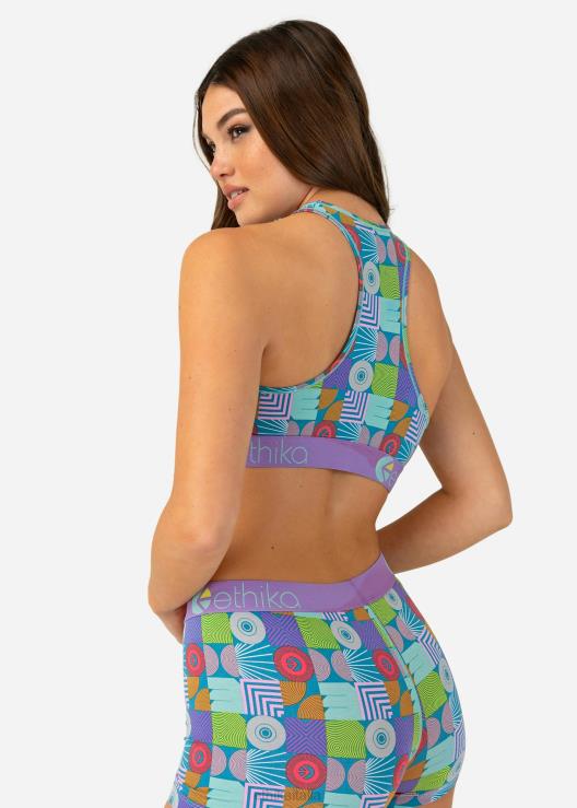 raccolta astratta del reggiseno a collo alto donne Ethika 6P2X01181 vestiario