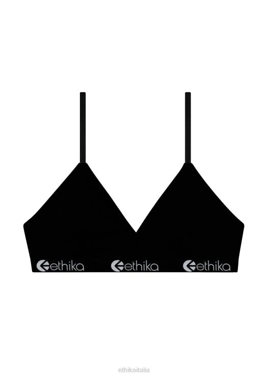 Reggiseno con scollo a V Pima - nero donne Ethika 6P2X01247 vestiario