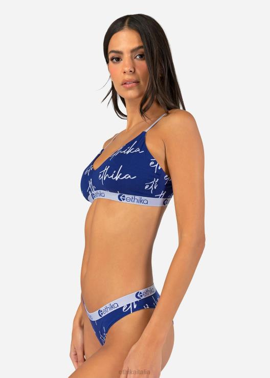 Scritta reggiseno con scollo a V donne Ethika 6P2X01212 vestiario