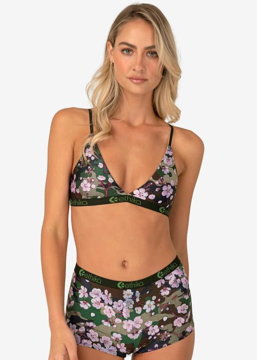 reggiseno a triangolo fiori di pesco donne Ethika 6P2X01179 vestiario
