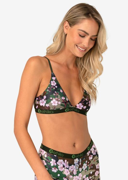 reggiseno a triangolo fiori di pesco donne Ethika 6P2X01179 vestiario