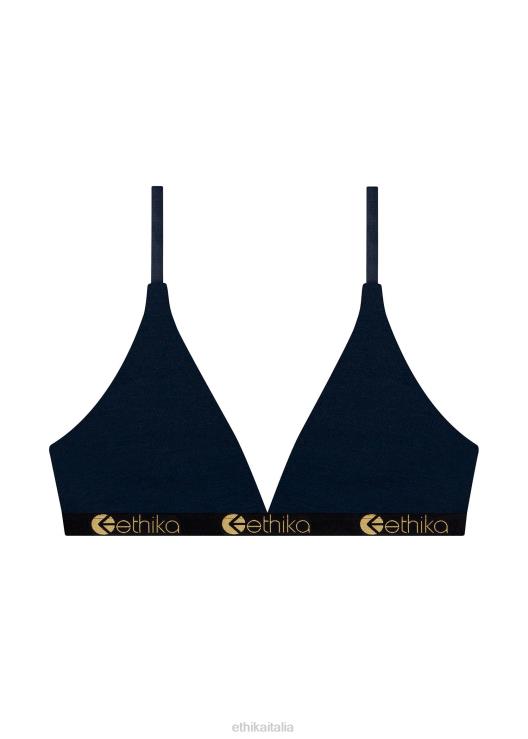 reggiseno a triangolo in modal - lurex oro navy donne Ethika 6P2X01277 vestiario