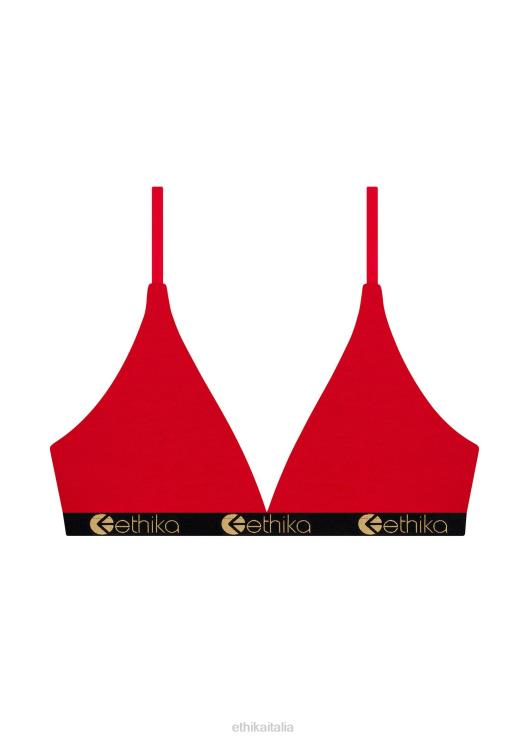 reggiseno a triangolo in modal - rosso oro lurex donne Ethika 6P2X01258 vestiario