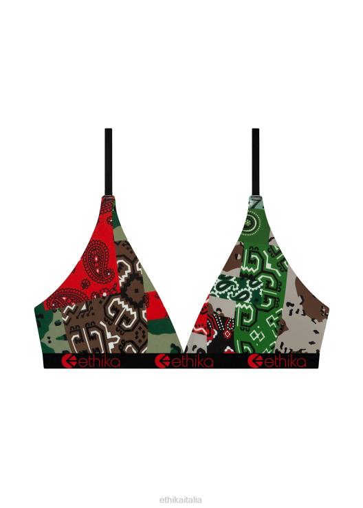 reggiseno a triangolo paisley camo donne Ethika 6P2X01351 vestiario