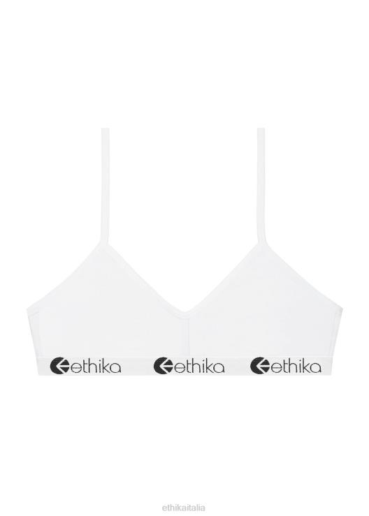 reggiseno bralette in modal - bianco tinta unita donne Ethika 6P2X01284 vestiario