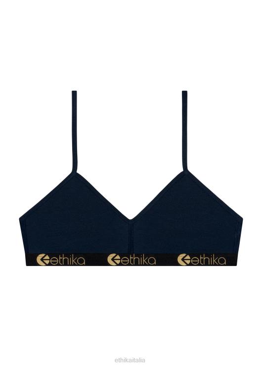 reggiseno bralette in modal - lurex oro navy donne Ethika 6P2X01278 vestiario