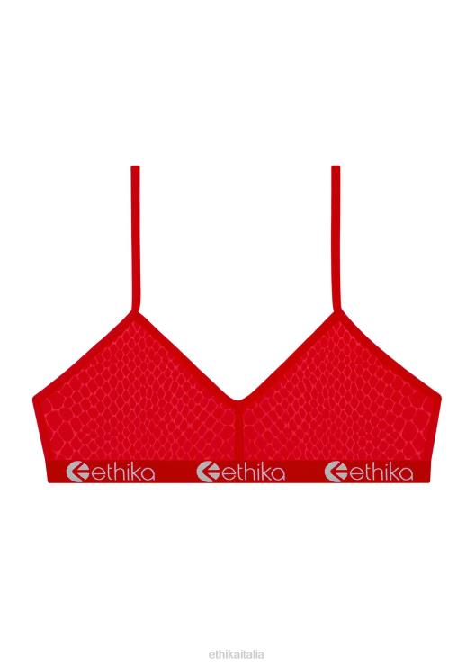reggiseno bralette in rilievo pitone - rosso donne Ethika 6P2X01246 vestiario