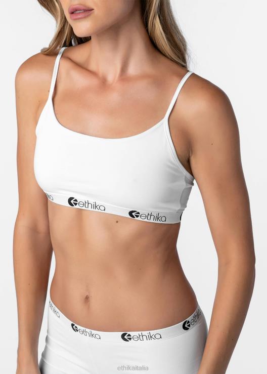 reggiseno pullover in modal - bianco tinta unita donne Ethika 6P2X01280 vestiario