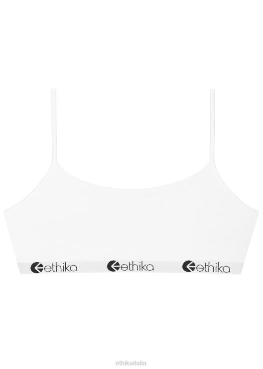 reggiseno pullover in modal - bianco tinta unita donne Ethika 6P2X01280 vestiario