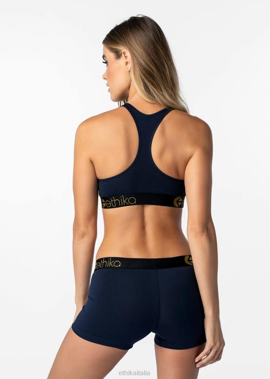 reggiseno sportivo in modal - navy oro lurex donne Ethika 6P2X01275 vestiario