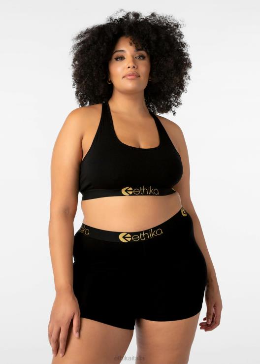 reggiseno sportivo in modal - nero oro lurex donne Ethika 6P2X01271 vestiario