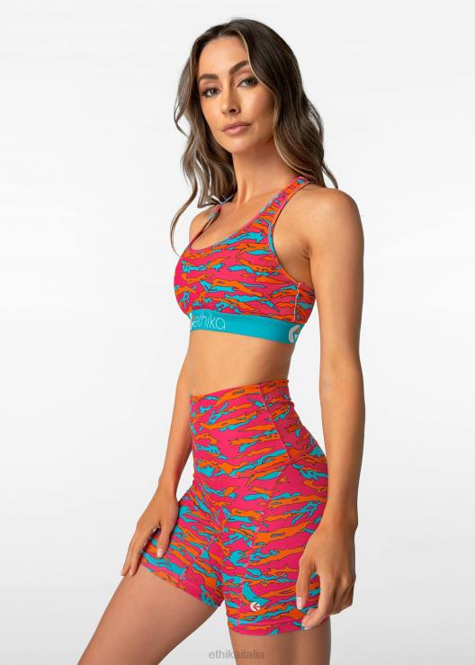 reggiseno sportivo powerflux - tigre pop donne Ethika 6P2X01314 vestiario