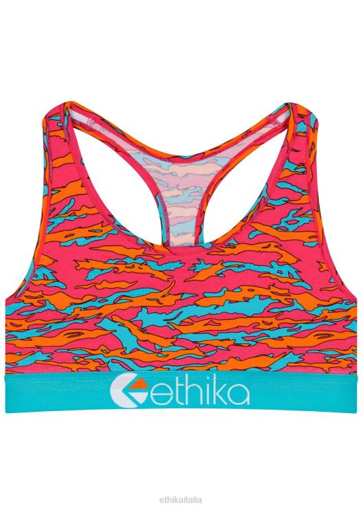 reggiseno sportivo powerflux - tigre pop donne Ethika 6P2X01314 vestiario