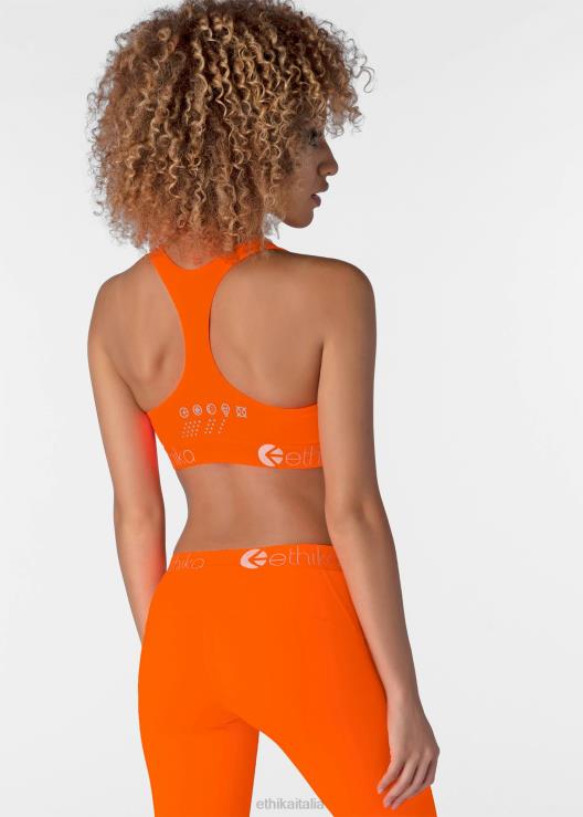 reggiseno sportivo subzero performance - arancione neon donne Ethika 6P2X01334 vestiario