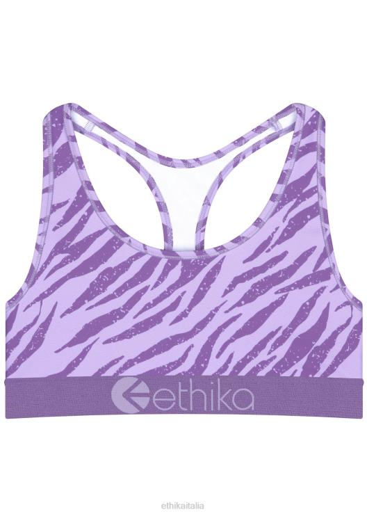 reggiseno sportivo subzero performance - zebrato viola donne Ethika 6P2X01324 vestiario