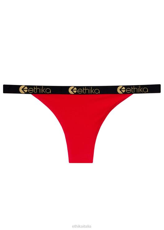 brasiliano sfacciato in modal - oro rosso lurex donne Ethika 6P2X0962 vestiario